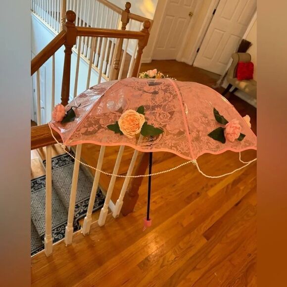 WEDDING BRIDAL UMBRELLA BRIDAL SHOWER TEA PARTY - Picture 10 of 11